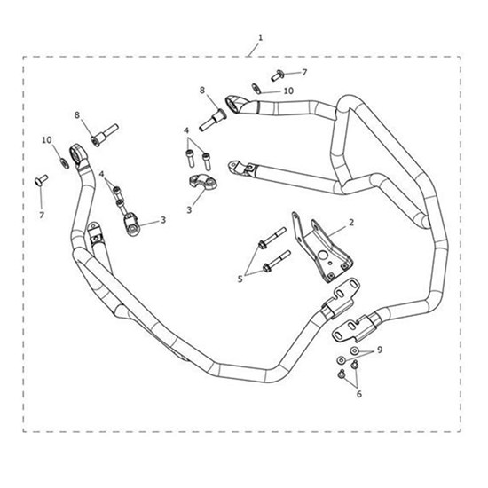 Bild von Bracket, Upper Protection Bars