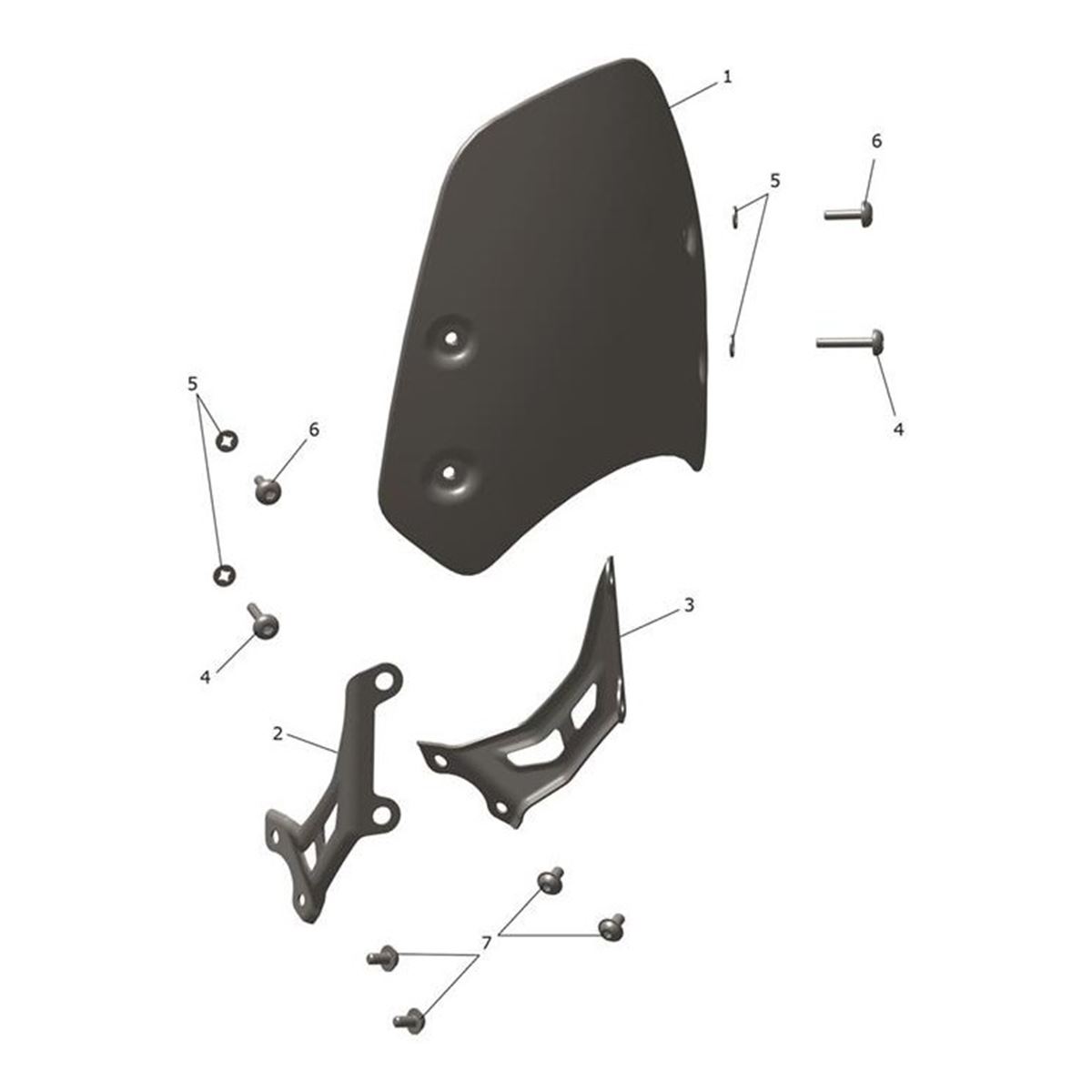 Bild von Bracket, Windshield, LH