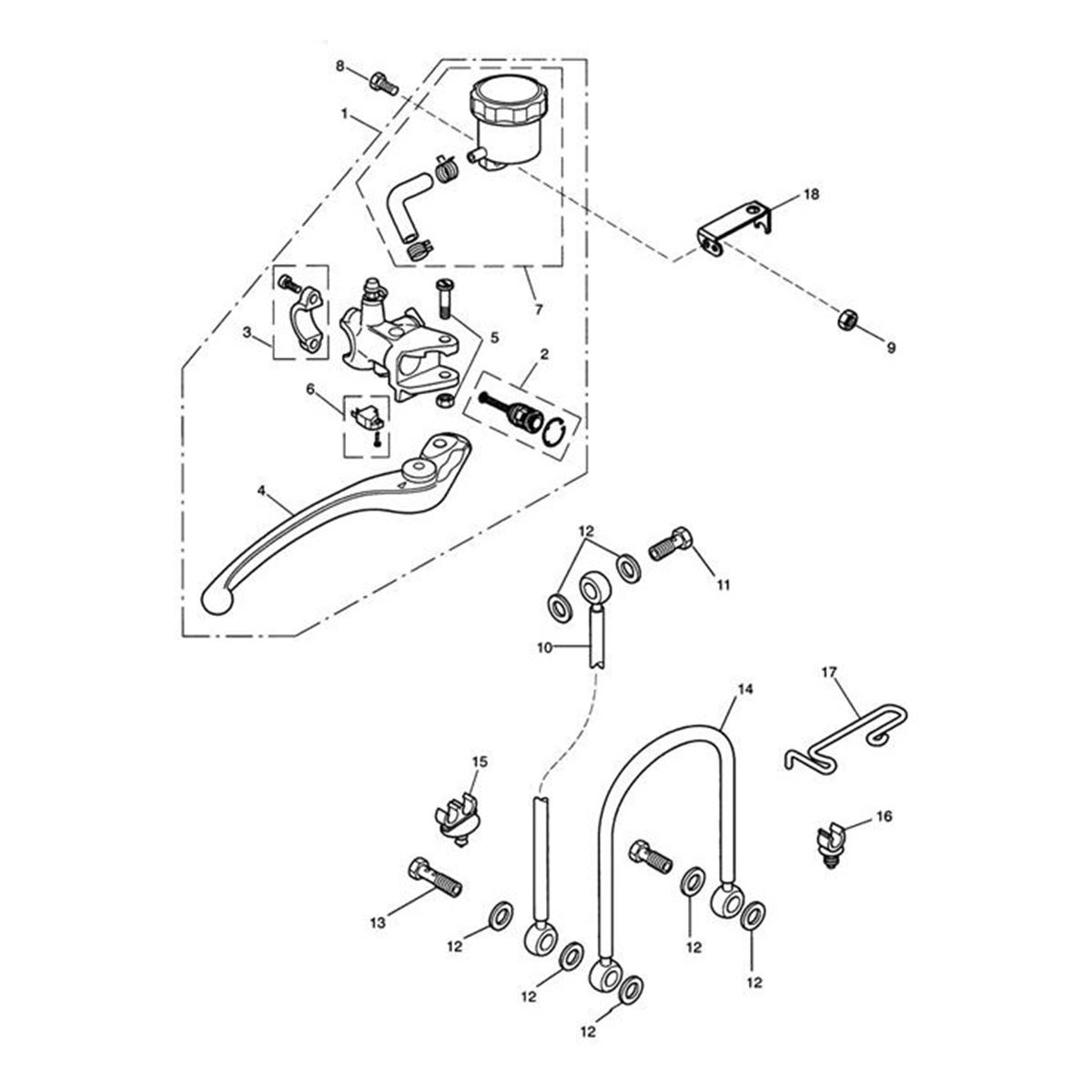 Bild von Braided Brake Hose