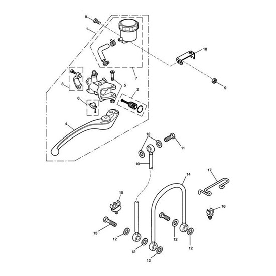 Bild von Braided Brake Hose