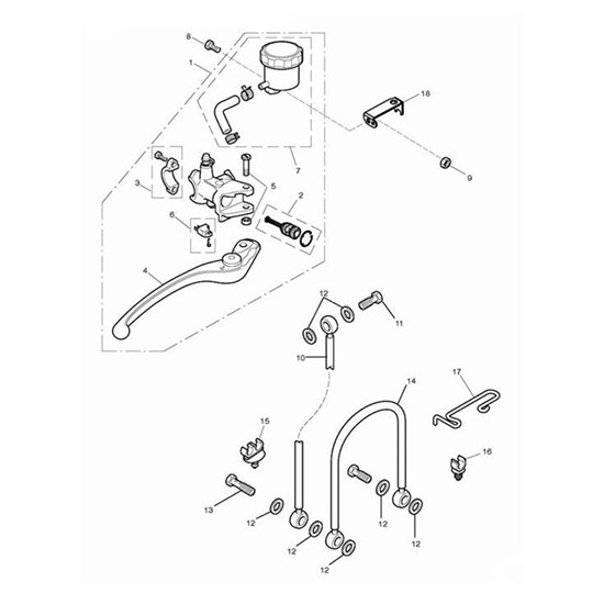 Bild von Braided Brake Hose