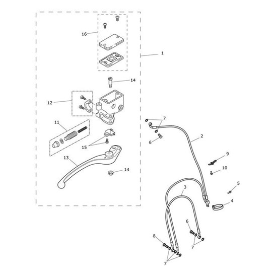 Bild von Brake Hose, Front Loop