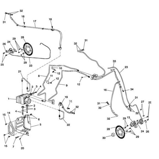 Bild von Brake Hose, Rear Master