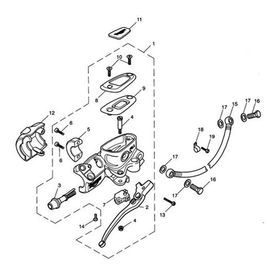 Bild von Brake Hose, Teflon, Front