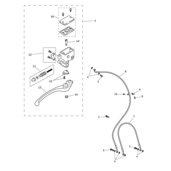 Bild von Brake Hose Bridge, Front