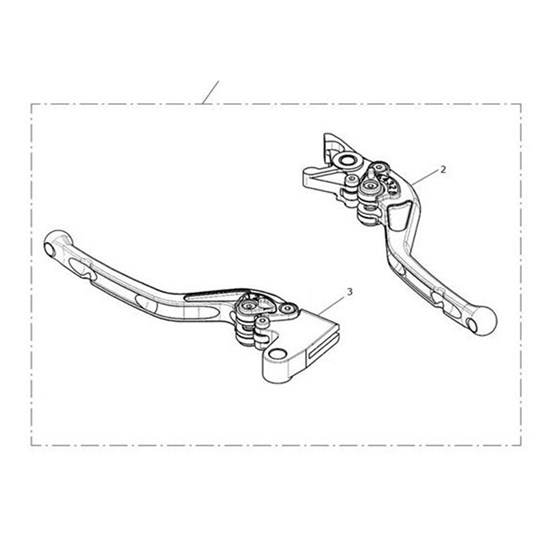 Bild von Brake Lever, Adj, Std, Long