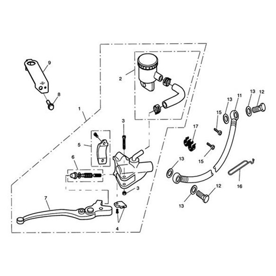 Bild von Brake Lever Assy, Front