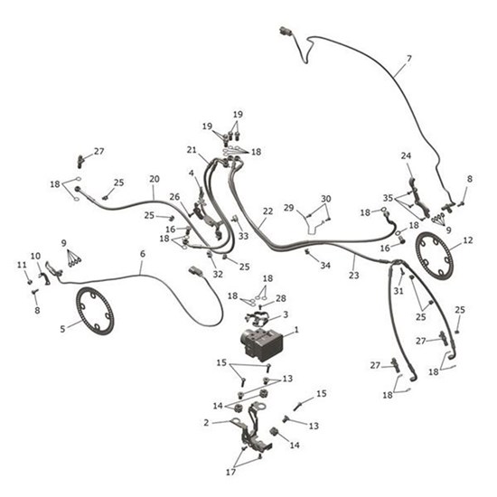 Bild von Brake Line, Front M/Cyl