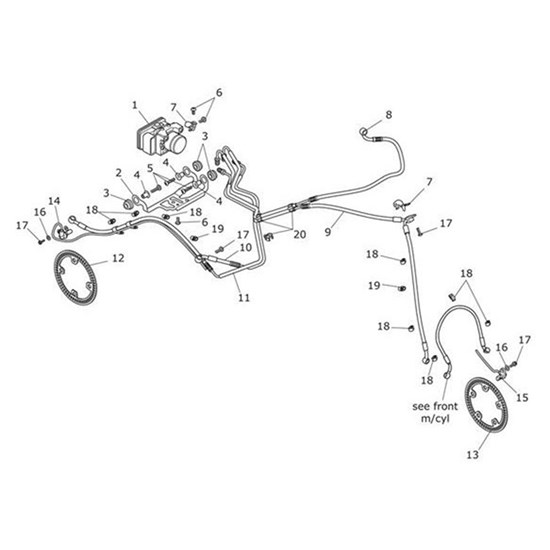 Bild von Brake Line, Mod, Front Caliper