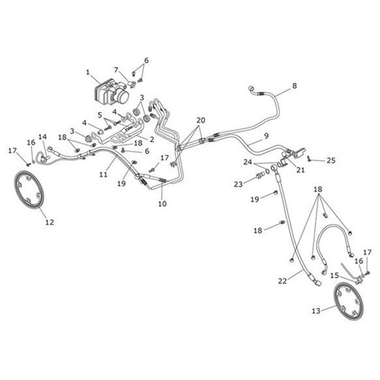 Bild von Brake Line, Mod, Front Caliper