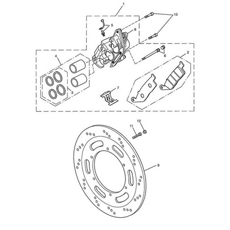 Bild von Brake Pad Set, x 2 Pads