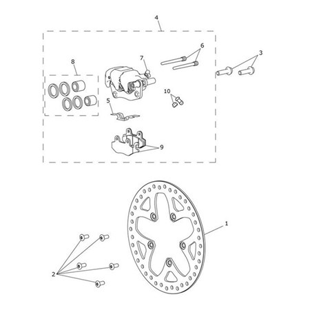 Bild von Brake Pad Set, x 2 Pads