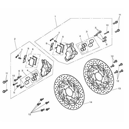 Bild von Brake Pad Set, x 4 Pads