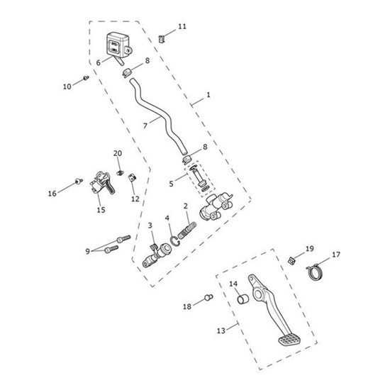 Bild von Brake Pedal, Satin