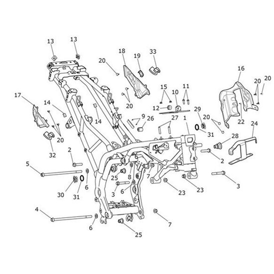 Bild von Bung, Tube, Upper Cross Beam, LH