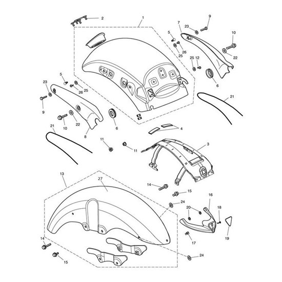 Bild von COVER,MUDGUARD REAR,RH