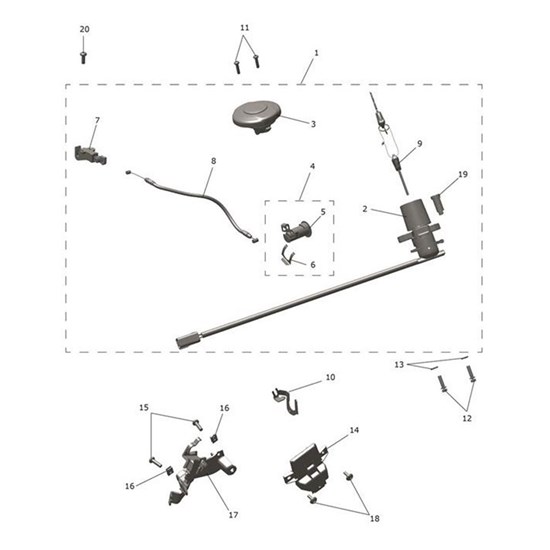 Bild von Cable, Seat Latch