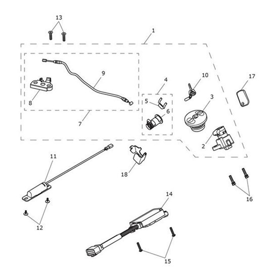 Bild von Cable, Seat Lock