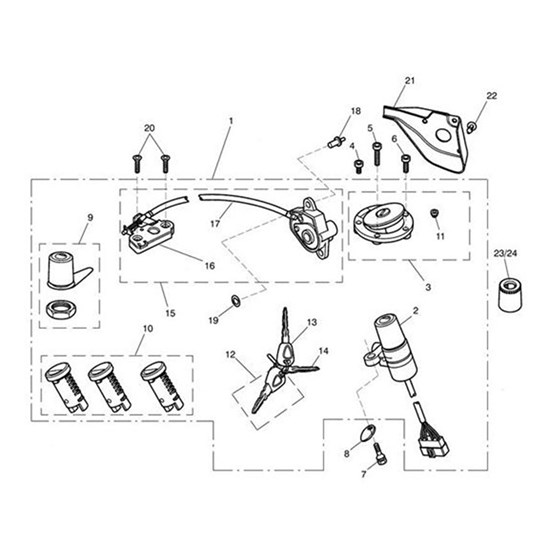 Bild von Cable, Seat Lock