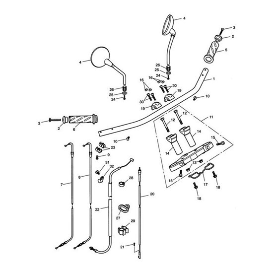 Bild von Cable,Throttle, Push