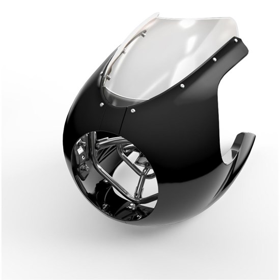 Bild von Café Racer-Verkleidung mit Lenkerklemmung Sport
