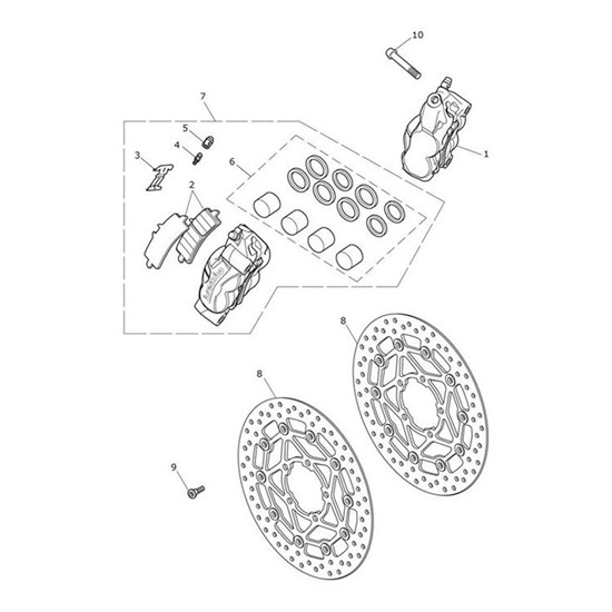 Bild von Caliper, M50, BRM10H, RH