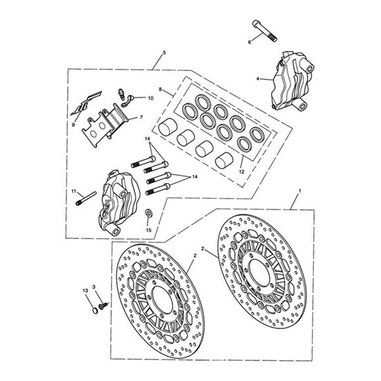 Bild von Caliper Assy, Front, LH