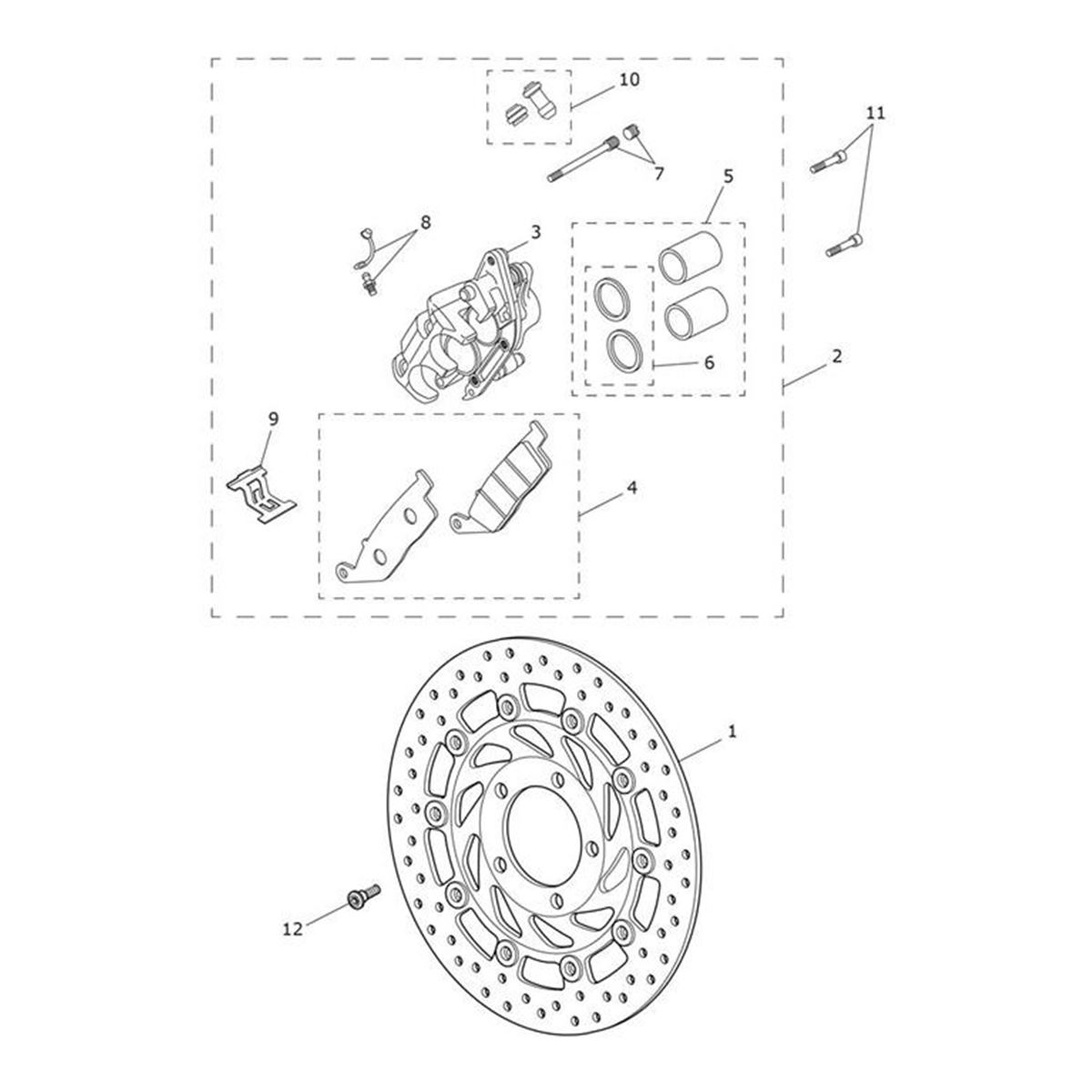 Bild von Caliper Assy, LH, Toyo Pads