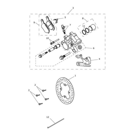 Bild von Caliper Assy, Rear, Overslung