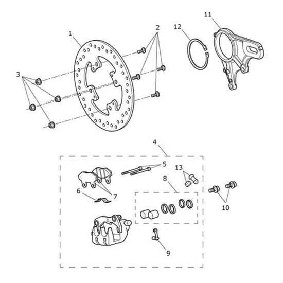 Bild von Caliper Carrier, Rear