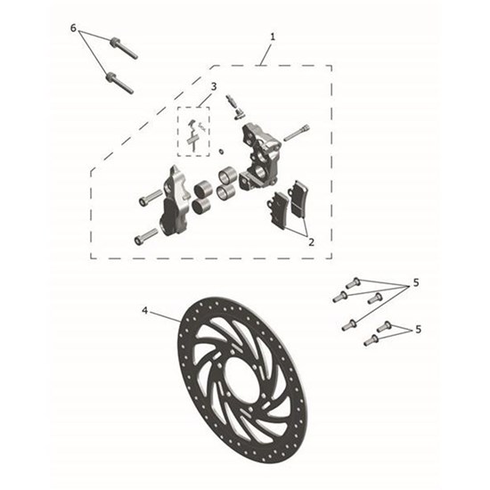 Bild von Caliper Kit Major Front