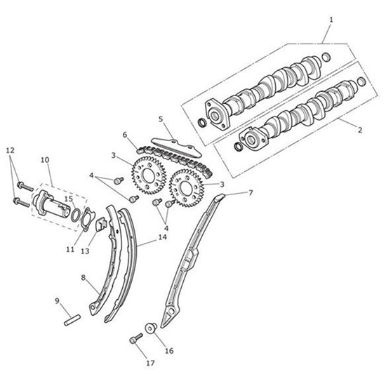 Bild von Camshaft Assembly, Exhaust, OTL