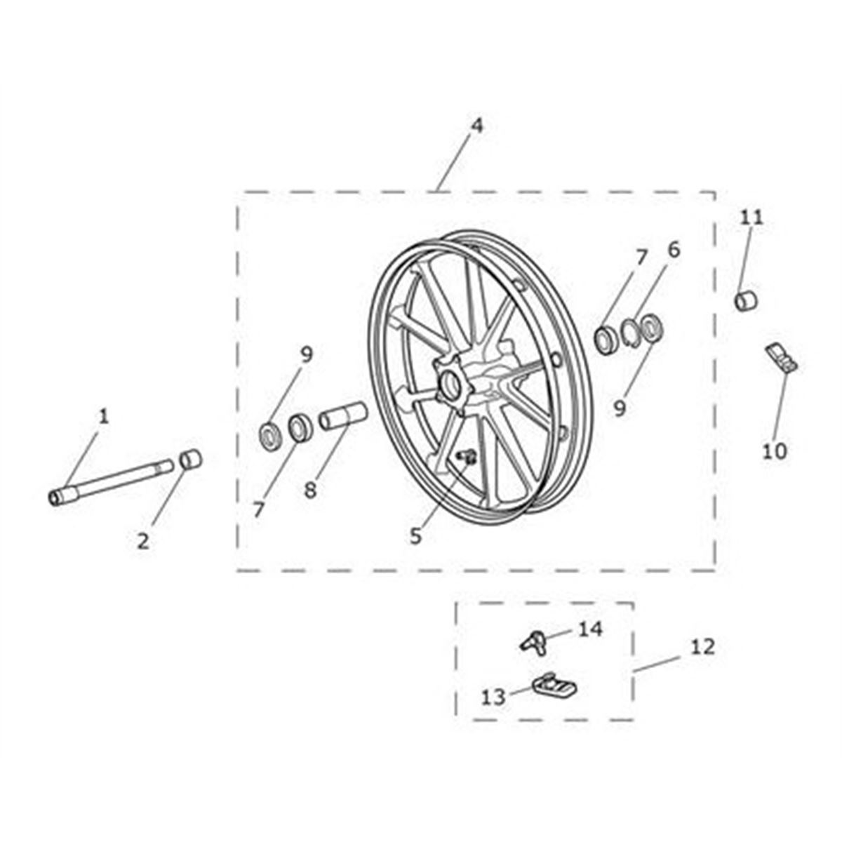 Bild von Case, Wheel Sensor, 315MHZ