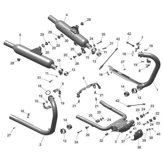 Bild von Catbox, Link Pipe Assy, Brushed