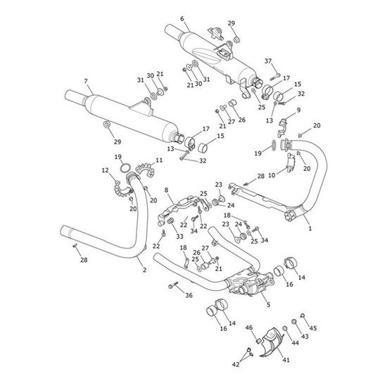Bild von Catbox Link Pipe Assy, Chr