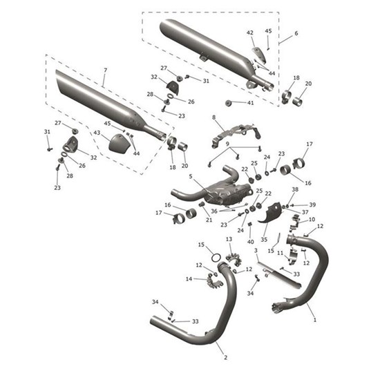 Bild von Catbox Linkpipe Assembly, Brushed