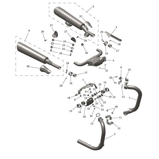 Bild von Catbox Linkpipe Assembly, Brushed