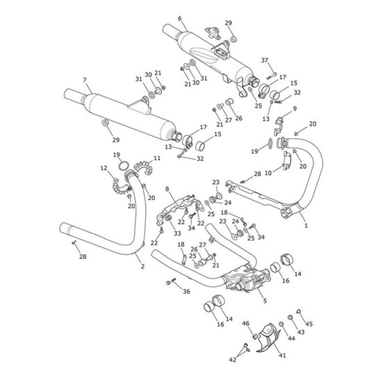 Bild von Catbox Linkpipe Assembly, Chrome