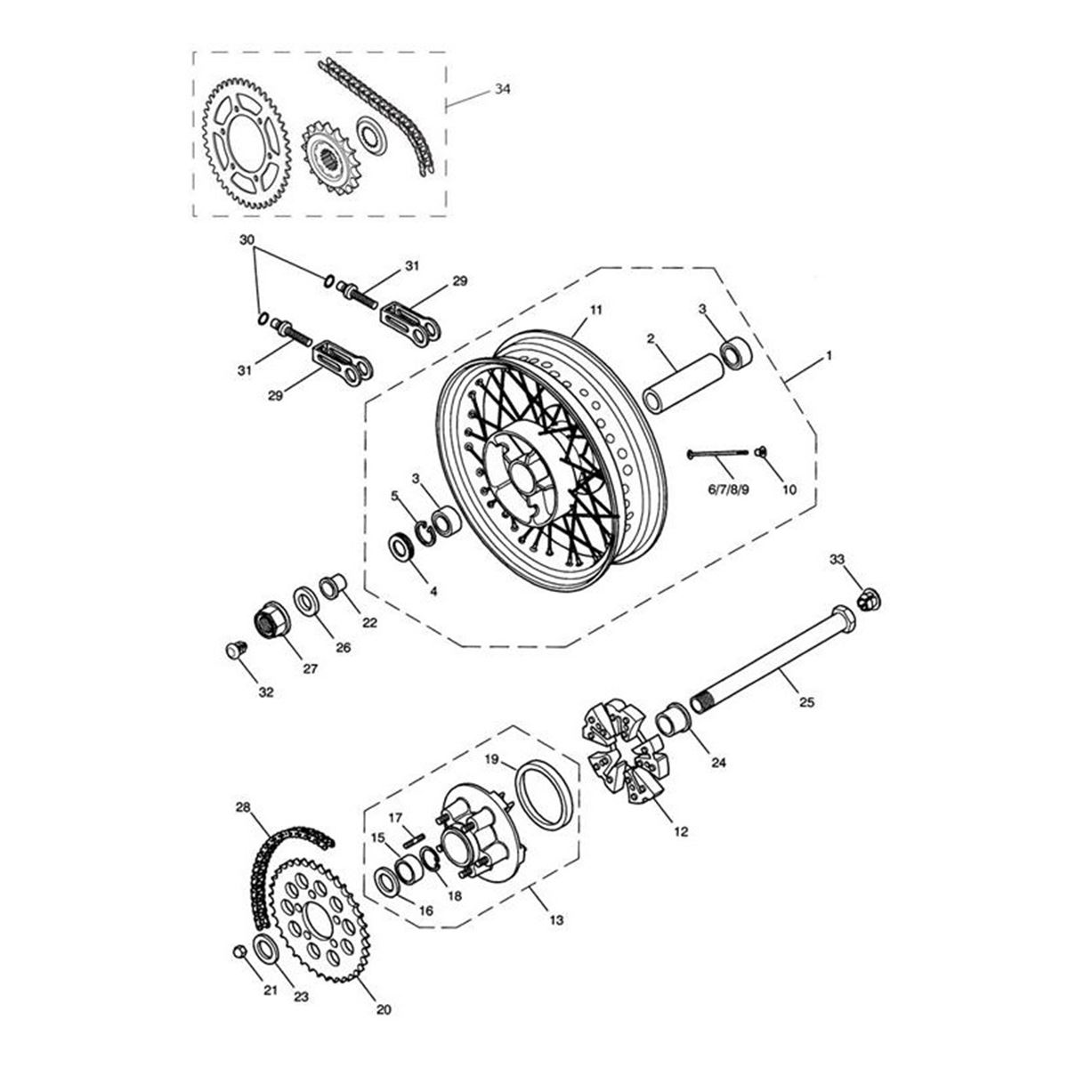 Bild von Chain & Sprocket Kit, 104/43/17