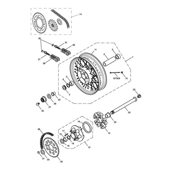 Bild von Chain & Sprocket Kit, 104/43/17