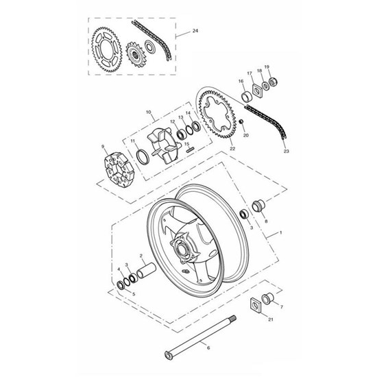 Bild von Chain & Sprocket Kit, 106/42/14