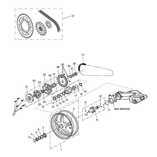 Bild von Chain & Sprocket Kit, 106/42/19