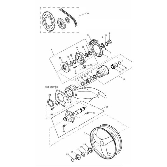 Bild von Chain & Sprocket Kit, 108/43/18