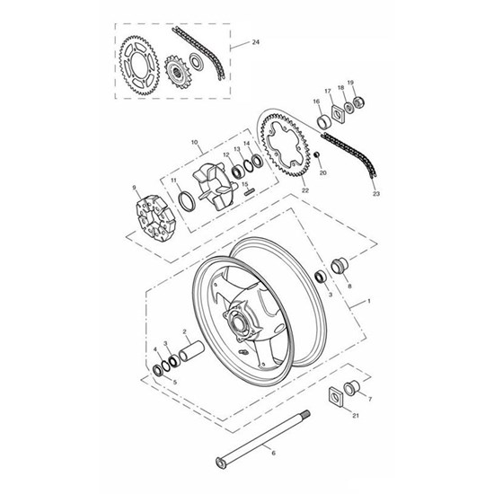 Bild von Chain & Sprocket Kit, 108/45/15