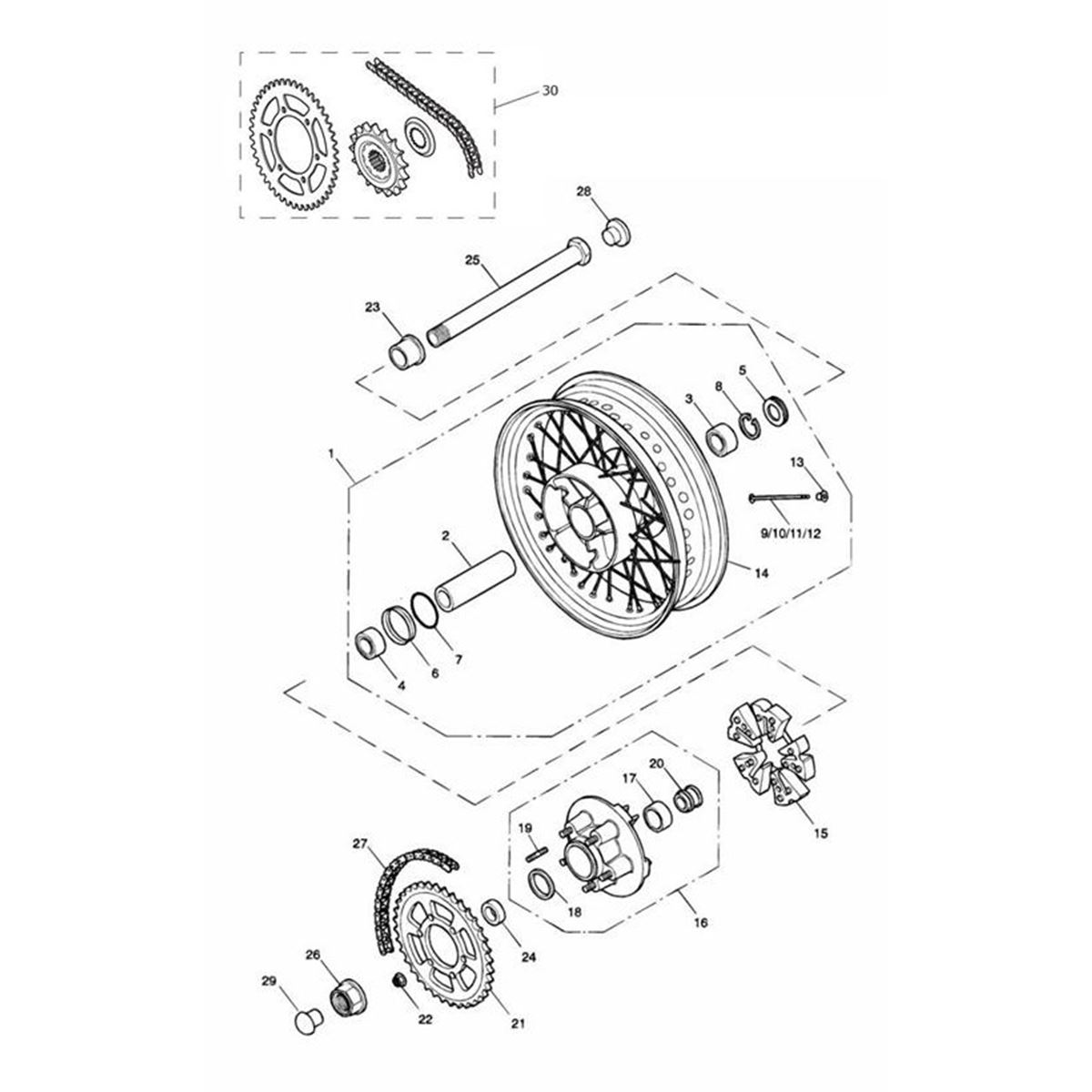 Bild von Chain & Sprocket Kit, 112/42/17