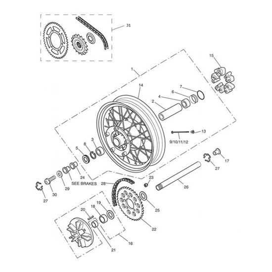 Bild von Chain & Sprocket Kit, 114/46/18