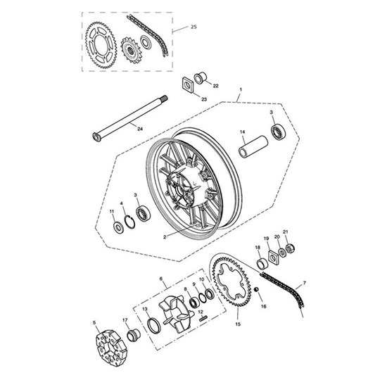 Bild von Chain & Sprocket Kit, 114/46/18