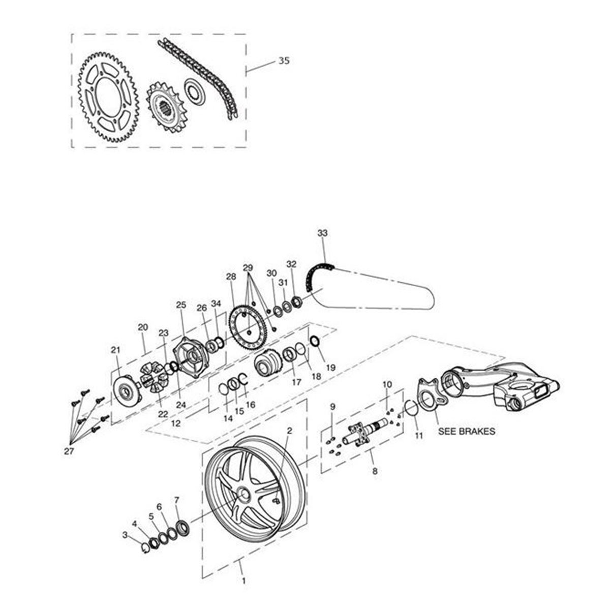 Bild von Chain & Sprocket Kit, 116/42/19