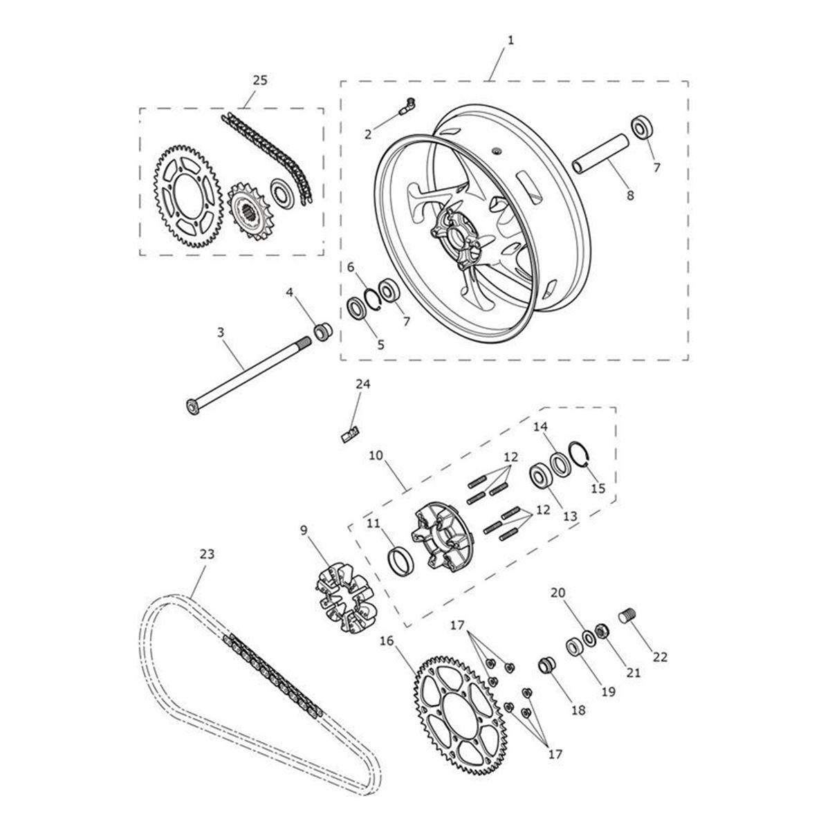 Bild von Chain & Sprocket Kit, 120/51/16