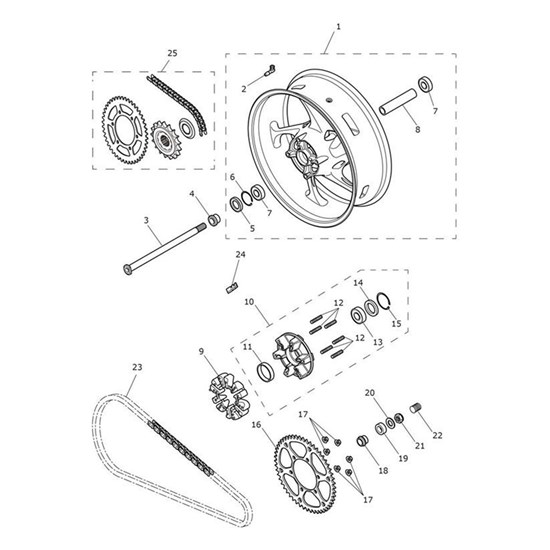 Bild von Chain & Sprocket Kit, 120/51/16